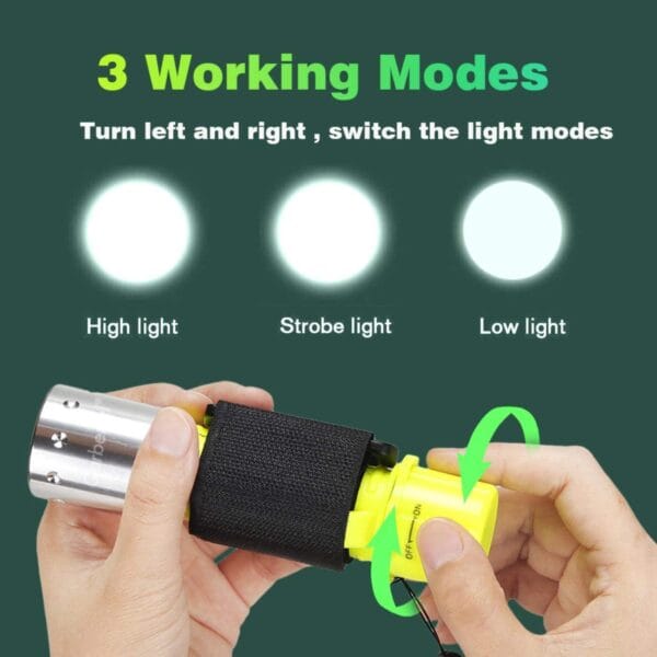 2 Pack Scuba Diving Flashlight – Super Bright Dive Light - Image 6